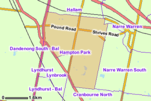 Map of Hampton Park